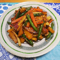 うに子's cooksnap of when they made さつまいもとちくわの大学いも風きんぴら.