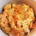 料理見習い隊's cooksnap of when they made 卵とちくわの丼.