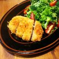 金魚のひらり's cooksnap of when they made 大葉と梅のミルフィーユ豚カツ.