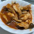 hana86686's cooksnap of when they made 甘酸っぱい♪鶏むね肉のケチャップ煮込み.