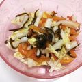 キャラメグ♪'s cooksnap of when they made 柿と白菜の塩昆布あえ.