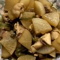 ハングル's cooksnap of when they made 鶏肉と大根の甘辛煮.