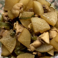 ハングル's cooksnap of when they made 鶏肉と大根の甘辛煮.
