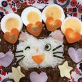もち子29's cooksnap of when they made キャラ弁☆おにぎり３１・ノンタン.