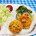 ととろ＆めい's cooksnap of when they made れんこんとたらこのはさみ揚げ.