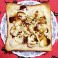 こげ岡's cooksnap of when they made お好み焼き風トースト.