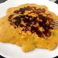satomi85's cooksnap of when they made カボチャおやつ☆薄力粉でホットケーキ.