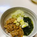azbjbn's cooksnap of when they made プレ農家めし◆めかぶ大根おろし納豆.