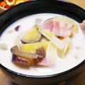 あ～ちゃんさ～ちゃん's cooksnap of when they made サツマイモとベーコンのミルクみそ汁.