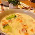 キョン吉＠じゃけん's cooksnap of when they made お食い初めの蛤で…クラムチャウダー♡.