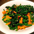 らがぶーりん's cooksnap of when they made あっという間！ほうれん草と人参のナムル☆.