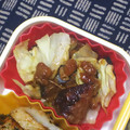 nosso's cooksnap of when they made サバの味噌煮缶とキャベツの納豆炒め♥.
