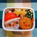 はち公▼･ェ･▼'s cooksnap of when they made クリスマス♪サンタさんのお弁当.