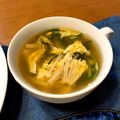 ままゆ。's cooksnap of when they made にら卵中華風スープ.