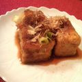 umizarusuki's cooksnap of when they made 豆腐ステーキ　～和風おろしネギソース～.