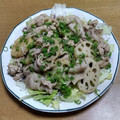 55才のおじさん's cooksnap of when they made 蓮根と豚肉炒め♪.