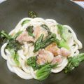 ジョングレ's cooksnap of when they made ＊お一人様のにんにく塩ダレうどん＊.