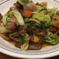 ブルちゃん☆'s cooksnap of when they made 豚こま白菜のふわとろ卵とじ丼♡♡♡.