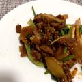 なつめタロー's cooksnap of when they made 甘辛ラム肉のひらひらしょうが炒め.