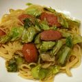クック7RK4JC☆'s cooksnap of when they made 簡単ウインナーキャベツの和風パスタ.
