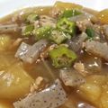 ★ふ～ちゃん★'s cooksnap of when they made オクラと冬瓜のそぼろ煮.