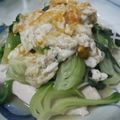 なみなみんこ's cooksnap of when they made 鶏のささみとチンゲン菜の卵白ソース.