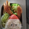 TAMOKI☆'s cooksnap of when they made クリスマス★サンタ★キャラ弁当.