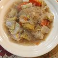 sachinchan's cooksnap of when they made 超簡単♪春雨入り豚と白菜のオイスター蒸し.