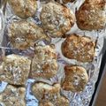 ニャン美とニャン吉's cooksnap of when they made パン粉でザクザクでっかいクッキー.