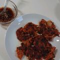 ねここfm's cooksnap of when they made 粉不要！宇宙芋とキムチのチヂミ.