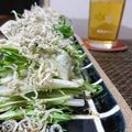 ダイナマイト漆黒's cooksnap of when they made RF1❤️湯葉と水菜と大根の京風サラダஐ.