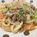 toraちゃん♪'s cooksnap of when they made ☆シンプル　焼きうどん 醤油味☆.