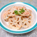 ＠迷子＠'s cooksnap of when they made 薄切り蓮根☆たらこマヨネーズ和え.