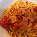 ｓｒｋ's cooksnap of when they made ベーコンとトマトのスパゲティ.
