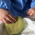 クックLFL6TY☆'s cooksnap of when they made お野菜たっぷり離乳食！小松菜パンケーキ.