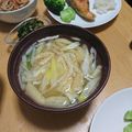 tamotan∞'s cooksnap of when they made 豆腐のみぞれ味噌汁♪大根おろしを入れて♪.