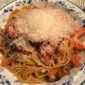 クックIB82OG☆'s cooksnap of when they made トマト缶なしで！エビとミニトマトのパスタ.