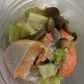 クックQFDESS☆'s cooksnap of when they made 簡単レンチン☆鮭とキャベツのバター蒸し.
