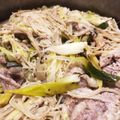 菜つ実☆ミ's cooksnap of when they made 簡単！！千切りキャベツと豚肉の黒胡椒鍋.