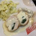 クックMVKC6M☆'s cooksnap of when they made ほうれん草ときのこの鶏肉巻きチーズソース.