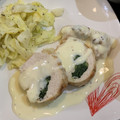 クックMVKC6M☆'s cooksnap of when they made ほうれん草ときのこの鶏肉巻きチーズソース.