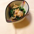 yesmama's cooksnap of when they made レンチン♪ほうれん草としいたけのおひたし.