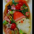 ☆ミルミル's cooksnap of when they made クリスマス 簡単 キャラ弁＊サンタさん.