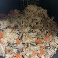 michimoe's cooksnap of when they made おこわ風☆*:.｡.五目炊き込みご飯.