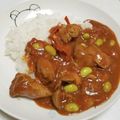 payaちゃん's cooksnap of when they made レバーたっぷり♪赤いカレー.