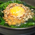 ★ちゅんママ☆'s cooksnap of when they made 肉は納豆♪簡単ほうれん草ユッケ？.