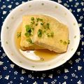 kikyomama's cooksnap of when they made カリカリのトロトロ♫　揚げ出し高野豆腐.