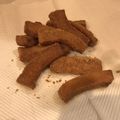愛媛魂's cooksnap of when they made 揚げパンの耳withきな粉.