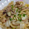 ろんとららぶ☆'s cooksnap of when they made たことぶたにくの焼きうどん.