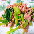 みらくく's cooksnap of when they made 小松菜のツナごろも和え①.
